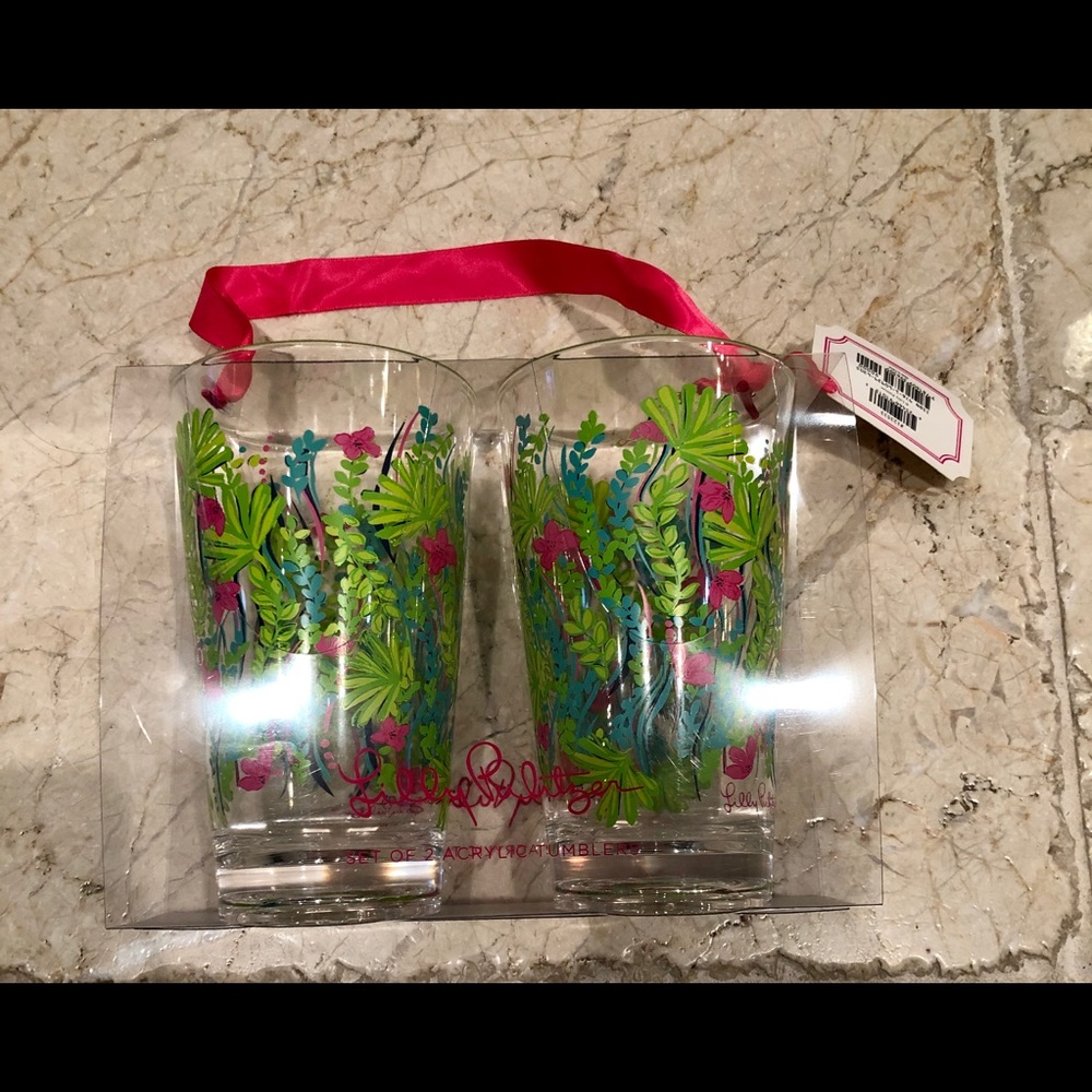 *NEW* Lilly Pulitzer cups - set of 2